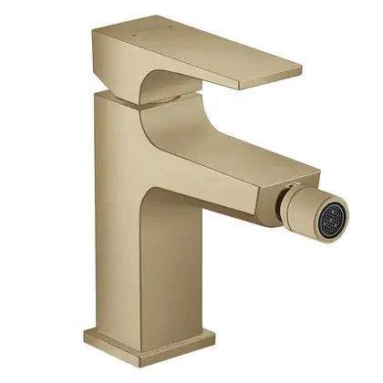 Смеситель для биде Hansgrohe Metropol (цвет - шлифованная бронза), с донным клапаном Push-Open (32520140) фото 1 Aquada.com.ua