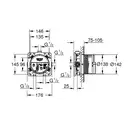 Душевая система скрытого монтажа Grohe Eurocube (цвет - хром) (2406200L) фото 13 Aquada.com.ua