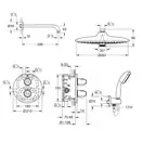 Душевая система скрытого монтажа Grohe (цвет - хром) (3461400A) фото 3 Aquada.com.ua