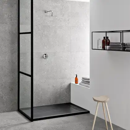 Душевой поддон Geberit Sestra 100 х 70 х h4 см, графит/структурированный (550.223.00.1) фото 3 Aquada.com.ua
