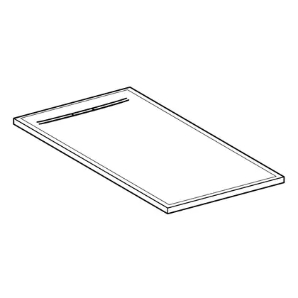 Душевой поддон Geberit Sestra 140 х 90 х h4 см, белый/структурированный (550.257.00.1) фото 5 Aquada.com.ua