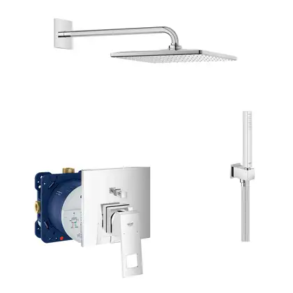 Душевая система скрытого монтажа Grohe Eurocube (цвет - хром) (2406200L) фото 1 Aquada.com.ua
