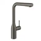 Смеситель для кухни Grohe Essence DN 15 (цвет - тёмный графит, матовый), с выдвижной лейкой (30270AL0) фото 1 Aquada.com.ua