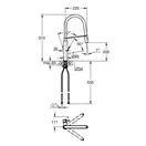 Смеситель для кухни Grohe Concetto (цвет - хром/чёрный) (31491000) фото 5 Aquada.com.ua