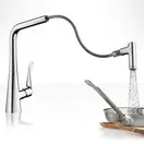 Смеситель для кухни Hansgrohe Metris (цвет - хром) (14820000) фото 3 Aquada.com.ua