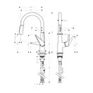 Смеситель для кухни, однорычажный Hansgrohe Talis S (цвет - сталь) (72813800) фото 2 Aquada.com.ua