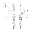 Смеситель для кухни, однорычажный Hansgrohe Talis Select S (цвет - сталь) (72820800) фото 2 Aquada.com.ua