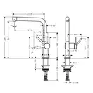 Смеситель для кухни Hansgrohe Talis M54 270 (цвет - хром) (72840000) фото 2 Aquada.com.ua