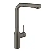 Смеситель для кухни Grohe Essence DN 15 (цвет - тёмный графит, матовый), с выдвижной лейкой (30270AL0)