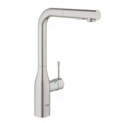 Смеситель для кухни Grohe Essence (цвет - сталь) (30270DC0) фото 1 Aquada.com.ua