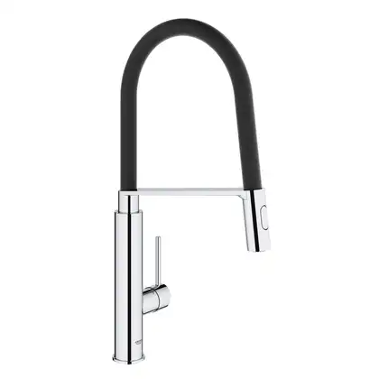Смеситель для кухни Grohe Concetto (цвет - хром/чёрный) (31491000) фото 1 Aquada.com.ua