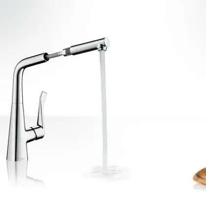 Смеситель для кухни Hansgrohe Metris (цвет - хром) (14821000) фото 4 Aquada.com.ua