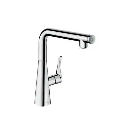 Смеситель для кухни, однорычажный Hansgrohe Metris Select (цвет - хром) (14847000) фото 1 Aquada.com.ua