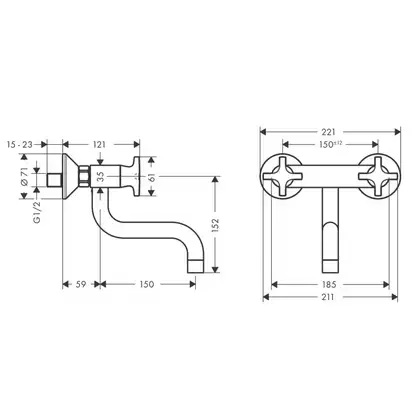 Смеситель для кухни Hansgrohe Logis M32 (цвет - хром) (71287000) фото 2 Aquada.com.ua
