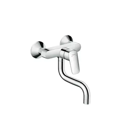 Смеситель для кухни, однорычажный, настенный Hansgrohe Logis (цвет - хром) (71836000) фото 1 Aquada.com.ua