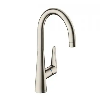 Смеситель для кухни, однорыажный Hansgrohe Talis S (цвет - сталь) (72810800) фото 1 Aquada.com.ua