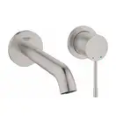 Смеситель для раковины настенный Grohe Essence (цвет - сталь) (19408DC1) фото 1 Aquada.com.ua