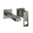 Смеситель для раковины настенный Grohe Eurocube S-Size (цвет - тёмный графит, матовый), вынос 171 мм (19895AL0) фото 1 Aquada.com.ua