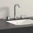 Смеситель для раковины Grohe Essence M-Size (цвет - хром), с донным клапаном (20296001) фото 2 Aquada.com.ua