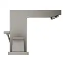 Смеситель для раковины Grohe Eurocube (цвет - тёмный графит, матовый), с донным клапаном (20351AL0) фото 2 Aquada.com.ua