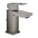 Смеситель для раковины Grohe Eurocube S-Size (цвет - тёмный графит, матовый), с донным клапаном (23127AL0) фото 1 Aquada.com.ua