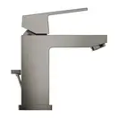 Смеситель для раковины Grohe Eurocube S-Size (цвет - тёмный графит, матовый), с донным клапаном (23127AL0) фото 2 Aquada.com.ua