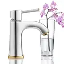 Смеситель для раковины Grohe Grandera (цвет - хром/золото) (23310IG0) фото 2 Aquada.com.ua