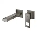 Смеситель для раковины настенный Grohe Eurocube M-Size (цвет - тёмный графит, матовый), вынос 231 мм (23447AL0) фото 3 Aquada.com.ua