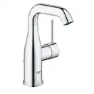 Смеситель для раковины Grohe Essence M-Size (цвет - хром), с донным клапаном цепочка (23480001) фото 1 Aquada.com.ua