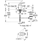Смеситель для раковины Grohe Euroeco (цвет - хром) (32732000) фото 2 Aquada.com.ua