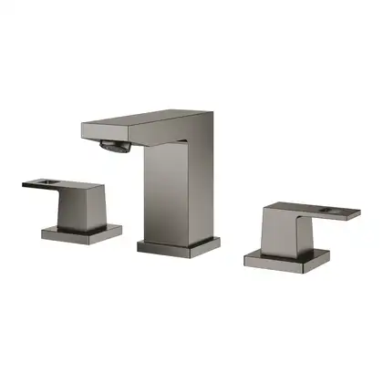 Смеситель для раковины Grohe Eurocube (цвет - тёмный графит, матовый), с донным клапаном (20351AL0) фото 3 Aquada.com.ua