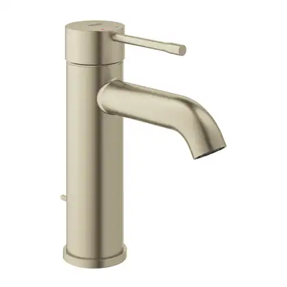 Смеситель для раковины Grohe Essence DN 15 (цвет - матовый никель), с донным клапаном (23589EN1) фото 1 Aquada.com.ua