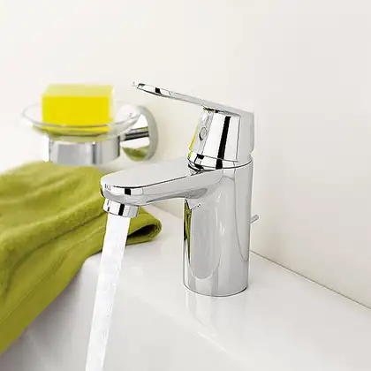 Смеситель онорычажный для раковины Grohe Eurosmart Cosmopolitan DN 15 S-Size (цвет - хром) с донным клапаном (3282500E) фото 2 Aquada.com.ua