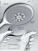 Лейка для душа Grohe Power&Soul® Cosmopolitan (цвет - хром), 4 вида струи (27663000) фото 5 Aquada.com.ua