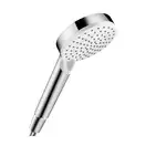 Лейка для душа Hansgrohe Crometta Vario EcoSmart 9 л/мин (цвет - хром/белый), 2 типа струи (26332400) фото 1 Aquada.com.ua