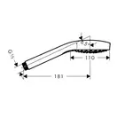 Лейка для душа Hansgrohe Croma Select S Vario EcoSmart 9 л/мин (цвет - хром/белый), 3 типа струи (26803400) фото 3 Aquada.com.ua