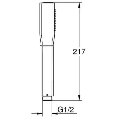 Лейка для душа Grohe Grandera™ (цвет - хром/золото), 1 вид струи (26037IG0) фото 2 Aquada.com.ua