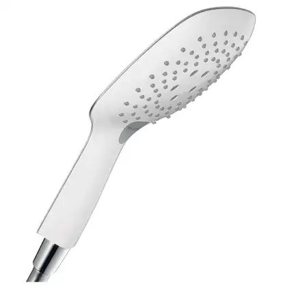 HANSGROHE Лейка для душа Raindance Select E 150 (цвет - хром/белый), 3 вида струи (26550400) фото 1 Aquada.com.ua