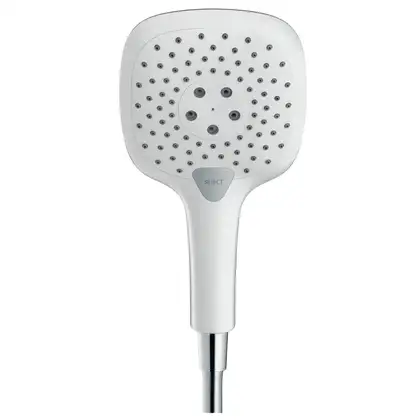 HANSGROHE Лейка для душа Raindance Select E 150 (цвет - хром/белый), 3 вида струи (26550400) фото 2 Aquada.com.ua
