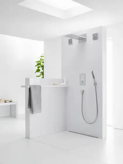Лейка для душа "палочка" Hansgrohe PuraVida 120 (цвет - хром), 1 вид струи (28558000) фото 2 Aquada.com.ua