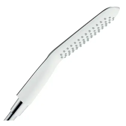 Лейка для душа "палочка" Hansgrohe PuraVida, EcoSmart 9 л/мин (цвет - белый/хром), 1 вид струи (28568400) фото 1 Aquada.com.ua