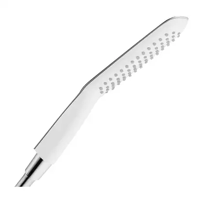 Лейка для душа "палочка" Hansgrohe PuraVida, EcoSmart 9 л/мин (цвет - белый/хром), 1 вид струи (28568400) фото 2 Aquada.com.ua