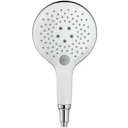 Лейка для душа Hansgrohe Raindance Select S 150 (цвет - хром/белый), 3 вида струи (28587400) фото 2 Aquada.com.ua