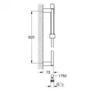 Душевой гарнитур c монолейкой Grohe Euphoria Cube (цвет - хром) (27936000) фото 2 Aquada.com.ua