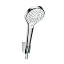 Ручной душ с держателем и шлангом 1,25 м Hansgrohe Croma Select S (цвет - хром/белый) (26421400) фото 1 Aquada.com.ua