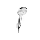 Ручной душ с держателем и шлангом 1,25 м Hansgrohe Croma Select S 1jet (цвет - хром/белый) (26424400) фото 1 Aquada.com.ua