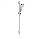 Душевой гарнитур Hansgrohe Croma Select E Multi со штангой 90 см (цвет - хром/белый), 3 вида струи (26590400) фото 1 Aquada.com.ua