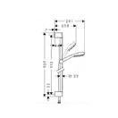 Душевой набор Hansgrohe Crometta белый/хром (26657400) фото 2 Aquada.com.ua