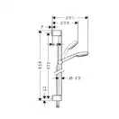 Душевой набор 0,90 мм Hansgrohe Crometta 100 (26658400) фото 2 Aquada.com.ua