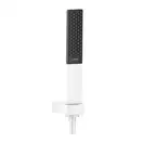 Душевой гарнитур Hansgrohe Rainfinity (цвет - белый матовый/чёрный), 1 тип струи, шланг 1250 мм (26857700) фото 1 Aquada.com.ua